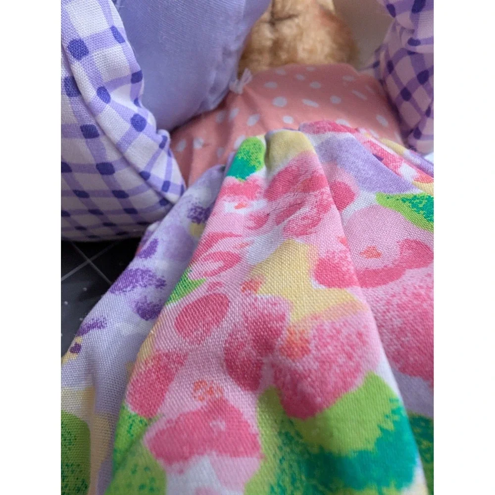 Hallmark Hyacinth & Cuddlesworth Mother Baby Teddy Bear Plush Floral Dress‎ tags